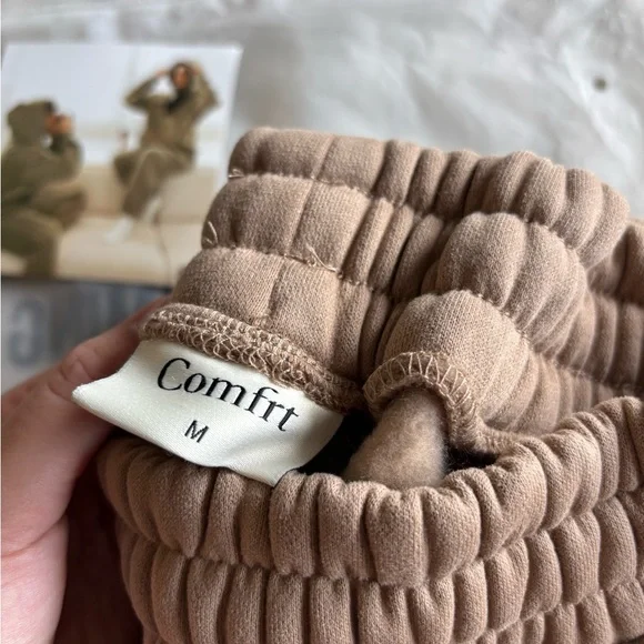 Comfrt- Taupe Cozy Sweatpants - Picture 4 of 4